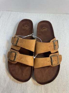 Cliffs by White Mountain Pandora Two-Strap Footbed Sandals Size 10